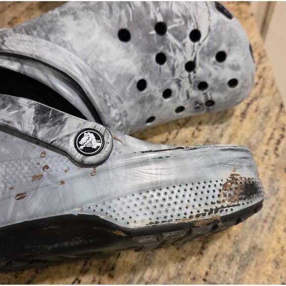 Crocs Mossy Oak Elements Fishing Gray  - All -Terrain Mens Size 12 - Picture 8 of 14